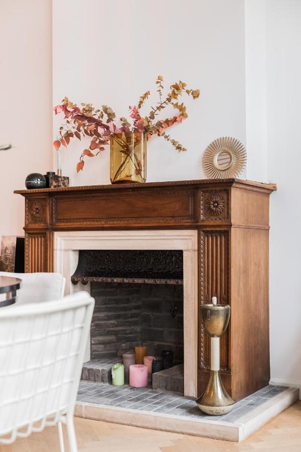 Traditional Chic, High Ceilings' Apt Aircos And Garage Antwerpen Eksteriør bilde