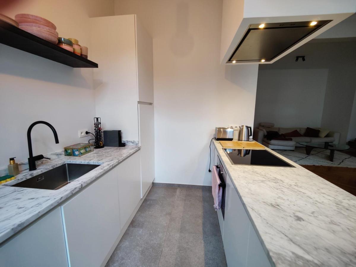 Traditional Chic, High Ceilings' Apt Aircos And Garage Antwerpen Eksteriør bilde
