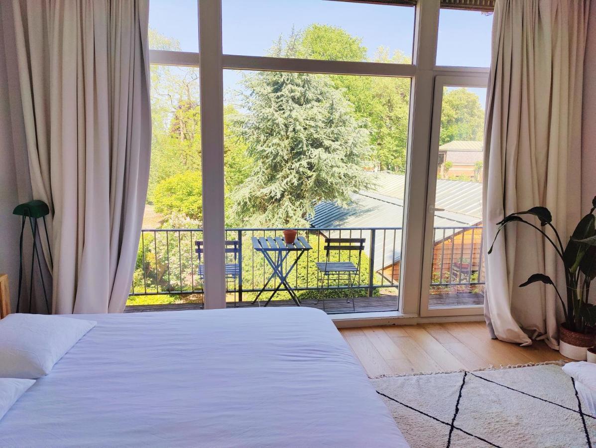 Traditional Chic, High Ceilings' Apt Aircos And Garage Antwerpen Eksteriør bilde