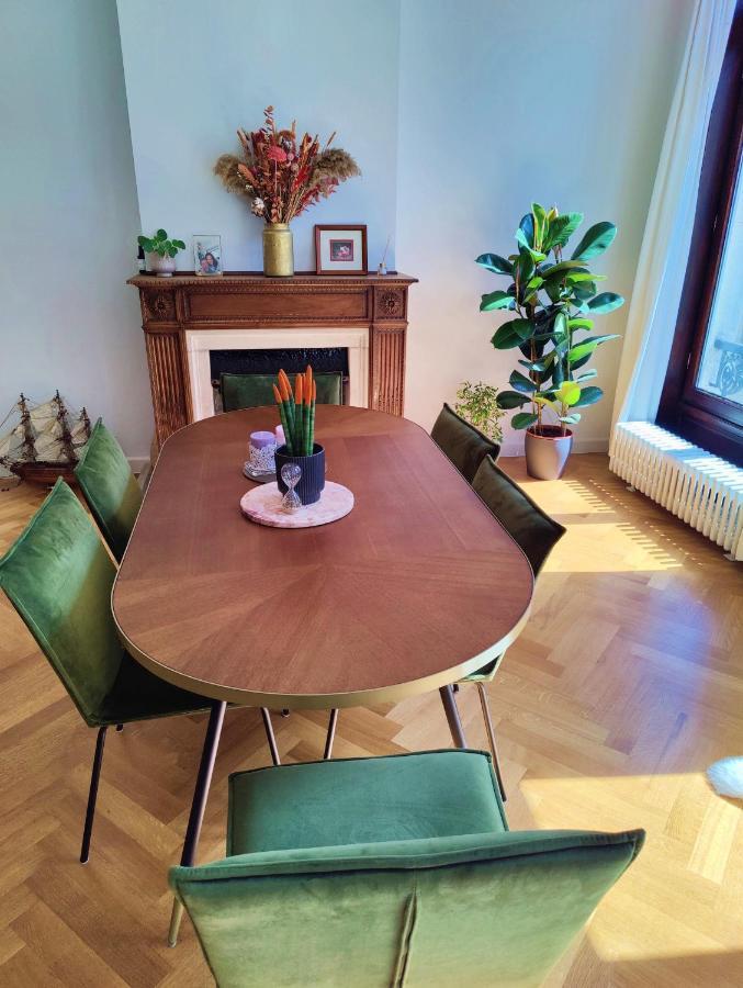 Traditional Chic, High Ceilings' Apt Aircos And Garage Antwerpen Eksteriør bilde